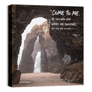 Promises of God Matthew 11:28 24 x 24 Canvas Prints