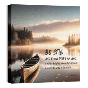 Promises of God Psalm 46:10 24 x 24 Canvas Prints