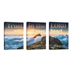 Mountain Path Proverbs 3:5-6 Triptych 