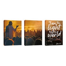 Scripture Prints John 8:12 Triptych 