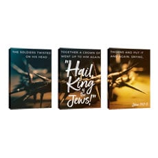 Scripture Prints John 19:2-3 Triptych 