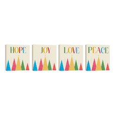 Advent Colorful Trees Set 