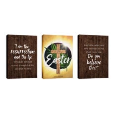 Easter Layers Triptych 