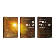 Psalm 37:34 Triptych 