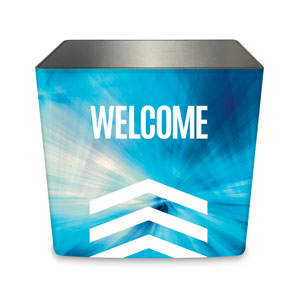 Chevron Welcome Blue Counter Sleeve Large Rectangle