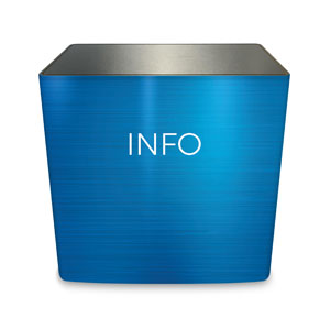 General Blue Info Counter Sleeve Large Rectangle