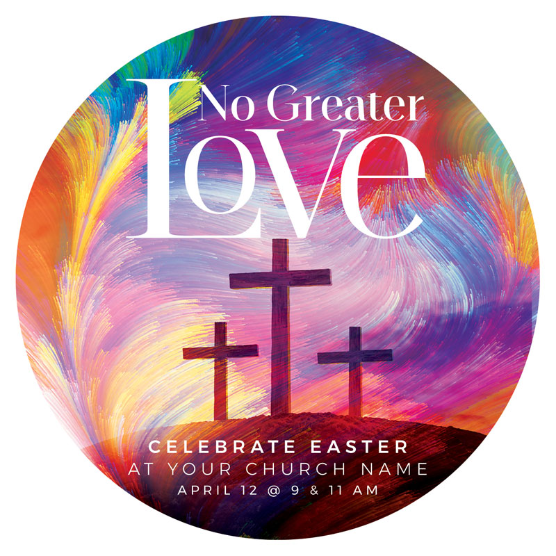 InviteCards, Easter, No Greater Love, 4 Circle