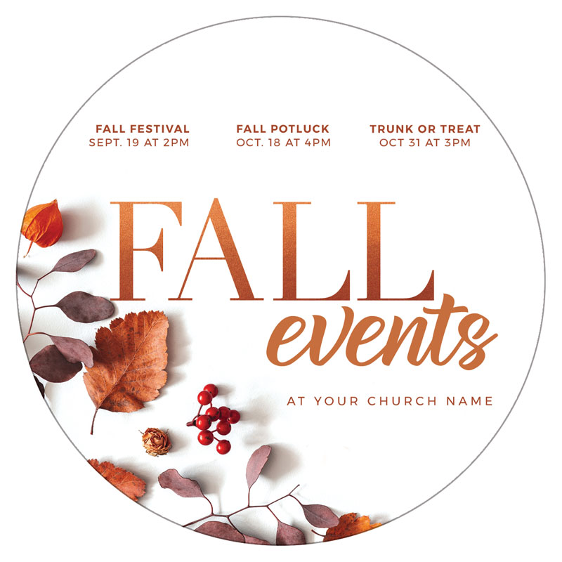 InviteCards, Fall - General, Fall Events Nature, 4 Circle