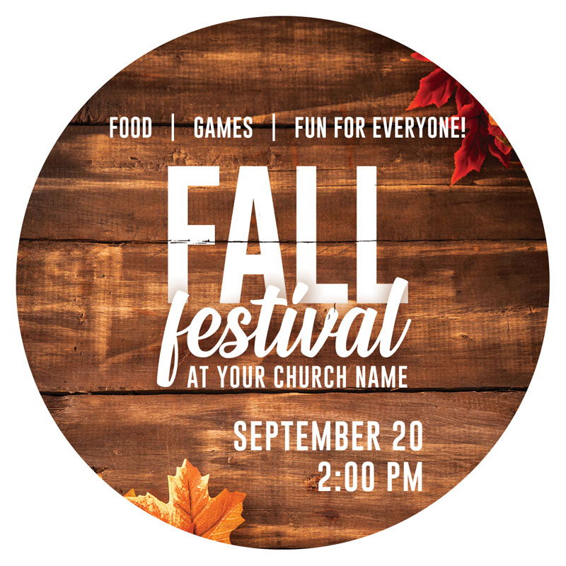 InviteCards, Fall - General, Rustic Fall Festival, 4 Circle