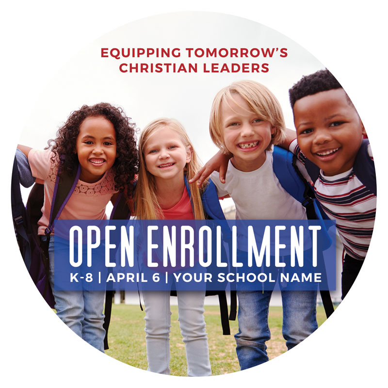 InviteCards, Fall - General, Kids Enroll Together, 4 Circle