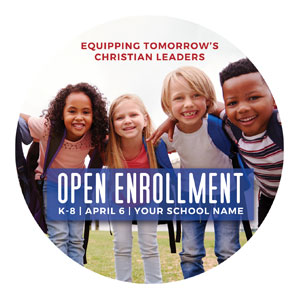 Kids Enroll Together Circle InviteCards 