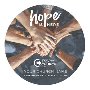 BTCS Hope Is Here Hands Circle InviteCards 
