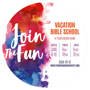 Join The Fun VBS Circle InviteCards 