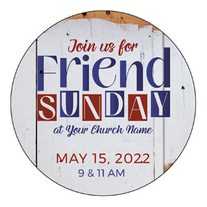 Friend Sunday Join Us Circle InviteCards 