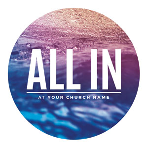 All In Water Circle InviteCards 