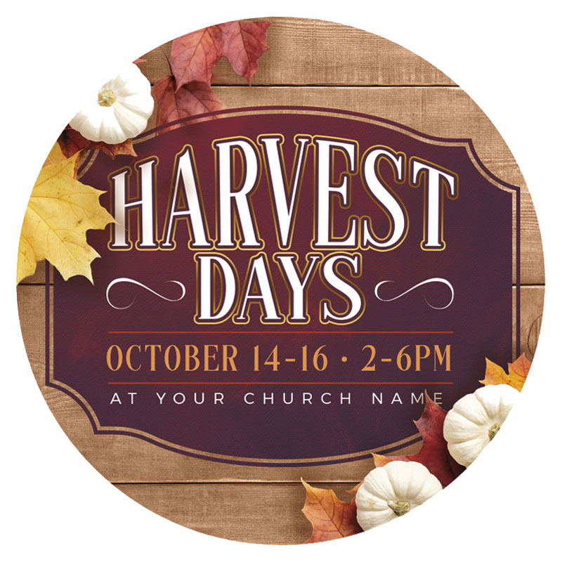 InviteCards, Fall - General, Harvest Days, 4 Circle