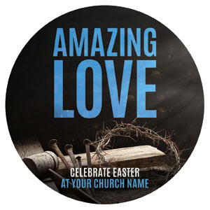 Amazing Love Easter Circle InviteCards 