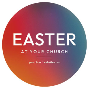 Reveal Easter Circle InviteCards 