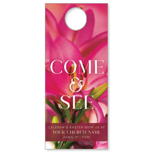 Come And See Flowers DoorHangers