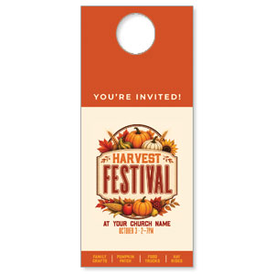 Harvest Festival Orange DoorHangers