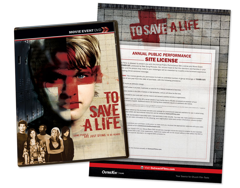 Movie License Packages, To Save a Life, To Save A Life Movie Event License Small, <100 people (Small)