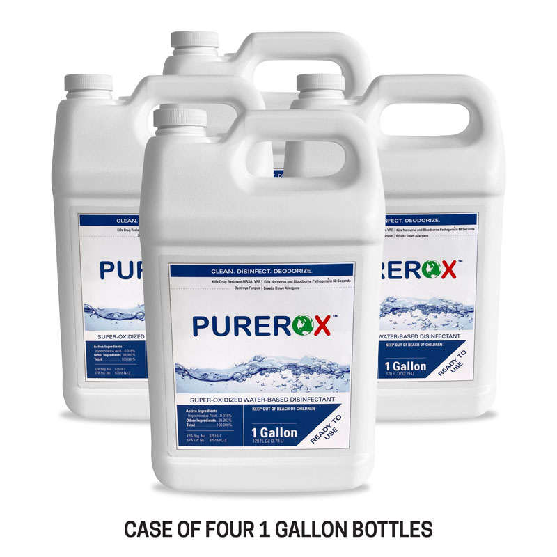 Safety Products, Safety, Purerox Covid-19 Disinfectant for Fogger in 1 Gallon Containers (Case of 4)