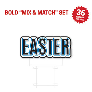 Bold Messages Easter Die Cut Yard Sign