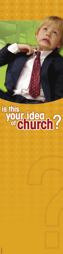 Banners, Humorous, Idea of Church, 2' x 8'