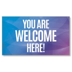 Bright Gradient Welcome Here Invite 