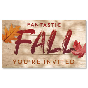 Fantastic Fall Invite 2" x 3.5" Flat Invite