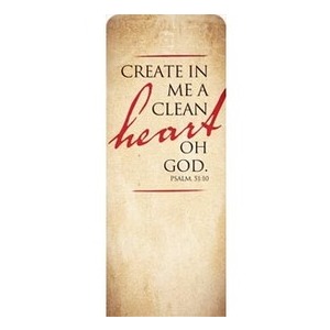 Red Script Ps 51:10 2'7" x 6'7" Sleeve Banners
