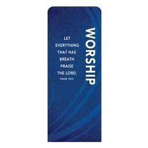 Flourish Worship Blue 2'7" x 6'7" Sleeve Banners