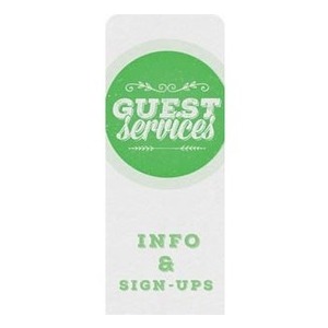 Guest Circles Services Green  2'7" x 6'7" Sleeve Banners