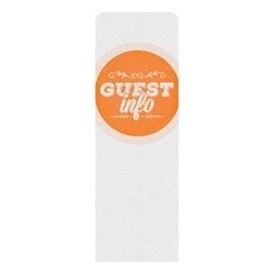 Guest Circles Info Orange  2' x 6' Sleeve Banner