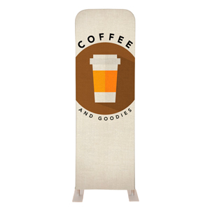 Burlap Coffee 2' x 6' Sleeve Banner