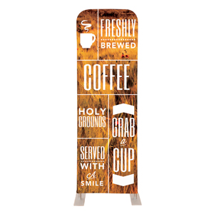 Phrases Coffee 2' x 6' Sleeve Banner