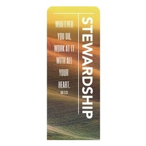 Phrases Stewardship 2'7" x 6'7" Sleeve Banners