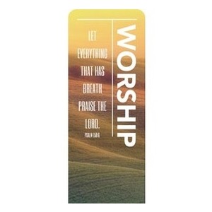 Phrases Worship Vertical 2'7" x 6'7" Sleeve Banners