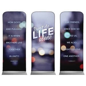 Life Alone  2'7" x 6'7" Sleeve Banners