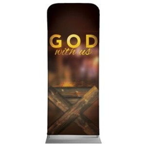 God With Us Manger 2'7" x 6'7" Sleeve Banners