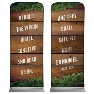 Matthew 1:23 Pair 2'7" x 6'7" Sleeve Banners