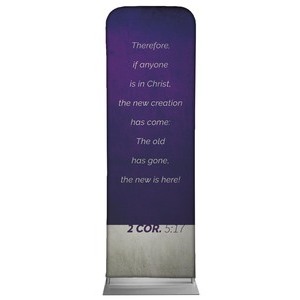Color Block 2 Cor 5:17 2' x 6' Sleeve Banner