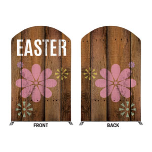 Easter Wood and Flowers 5' x 8' Curved Top Sleeve
