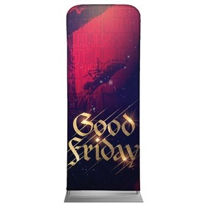 Good Friday Red Crucifixion 2'7" x 6'7" Sleeve Banners