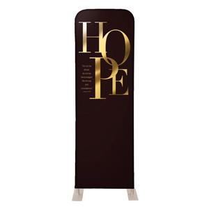 Gold Letters Hope 2' x 6' Sleeve Banner