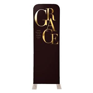 Gold Letters Grace 2' x 6' Sleeve Banner