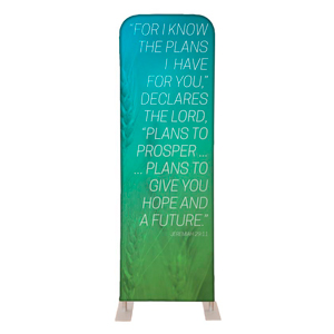 Color Wash Jer 29:11 2' x 6' Sleeve Banner