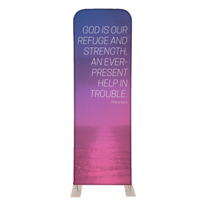 Color Wash Psalm 46:1 2' x 6' Sleeve Banner