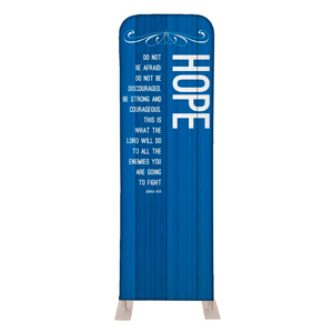 Painted Wood Hope 2' x 6' Sleeve Banner