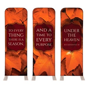 Ecc 3:1 Leaves 2' x 6' Sleeve Banner